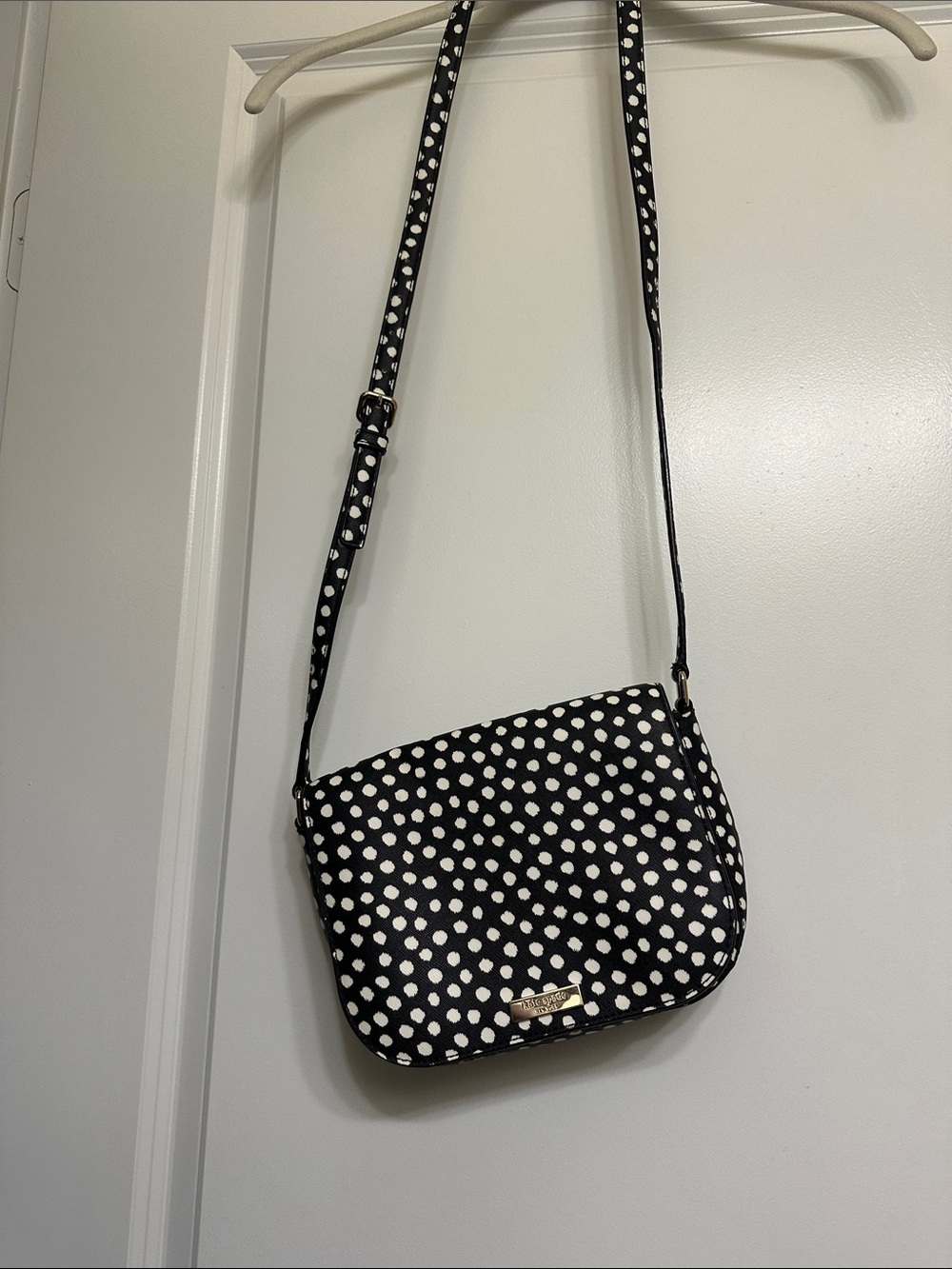 Kate Spade ♠️ Black and White Polka Dot Crossbody Bag